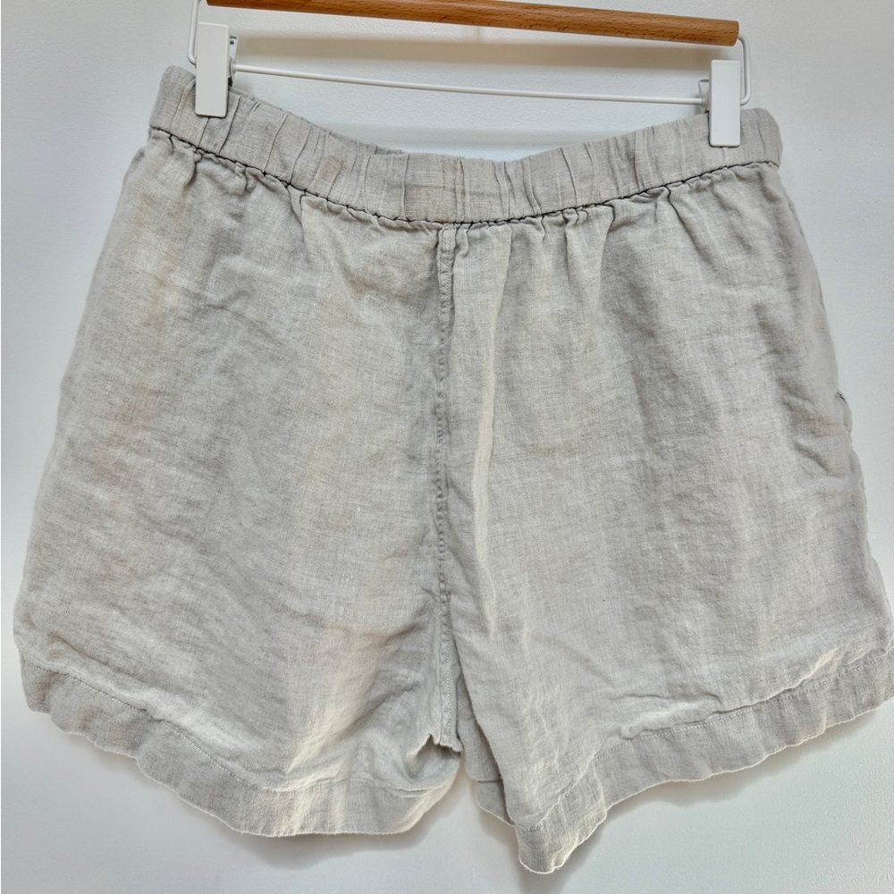 Arket Beige Linen Shorts - Picture 4 of 4